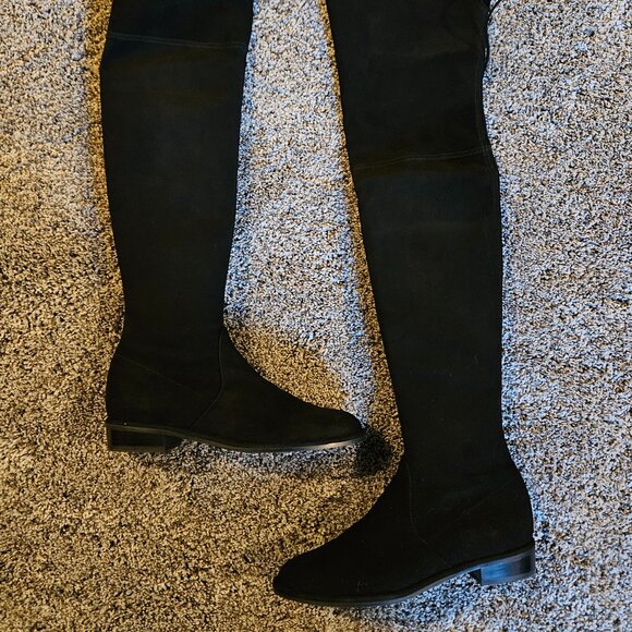Stuart weitzman black suede lowland 7.5 - Picture 1 of 5